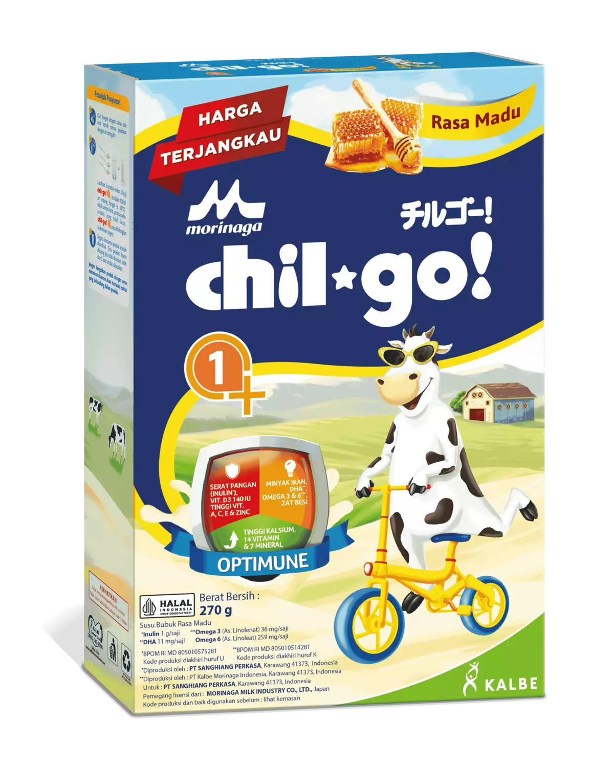 Morinaga Chil*Go! 1+ - Madu - 270 gram